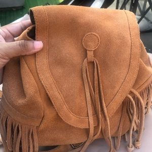 Cute fringe back pack